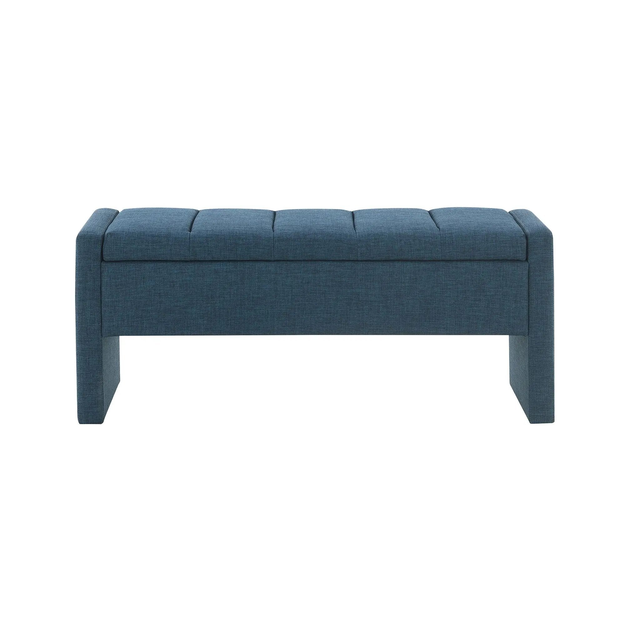 Modern Upholstered Large Bed End Bench With Storage
