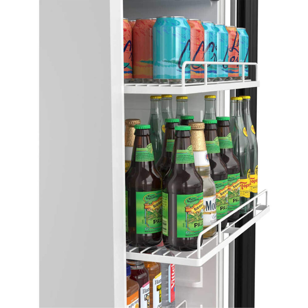 Edgestar 10.1 Cubic Feet Commercial Beverage Merchandiser With Temperature Alarm and Reversible Door, 22" (SAK45983)