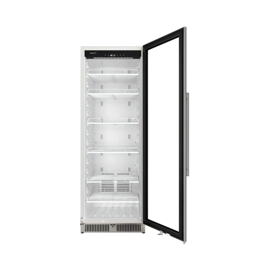 Edgestar 13.7 Cubic Feet Commercial Beverage Merchandiser With Temperature Alarm And Reversible Door, 24" [VBM131SS] (SAK62395)