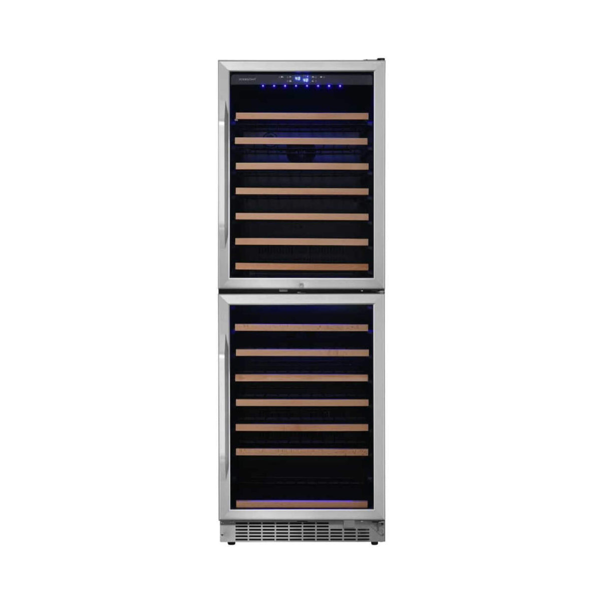Edgestar 142 Bottle Built-In Dual Zone Double Door Wine Cooler With Door Lock, 24 (SAK30742) Wine fridge example product image for pick 7