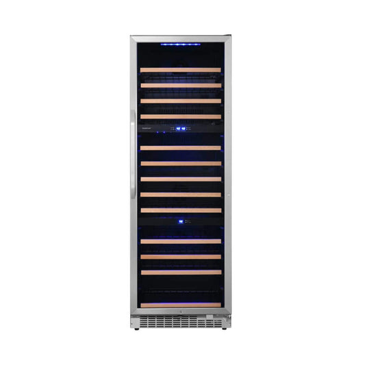 Edgestar 24" Wide 131 Bottle Capacity Built-In Triple Zone Wine Cooler (SAK65891)