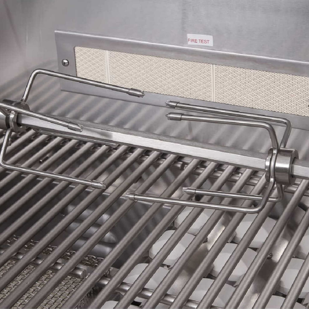 Edgestar 89K BTU 36" Liquid Propane Freestanding LED Lighting Grill Cart With Rotisserie (SAK85914)