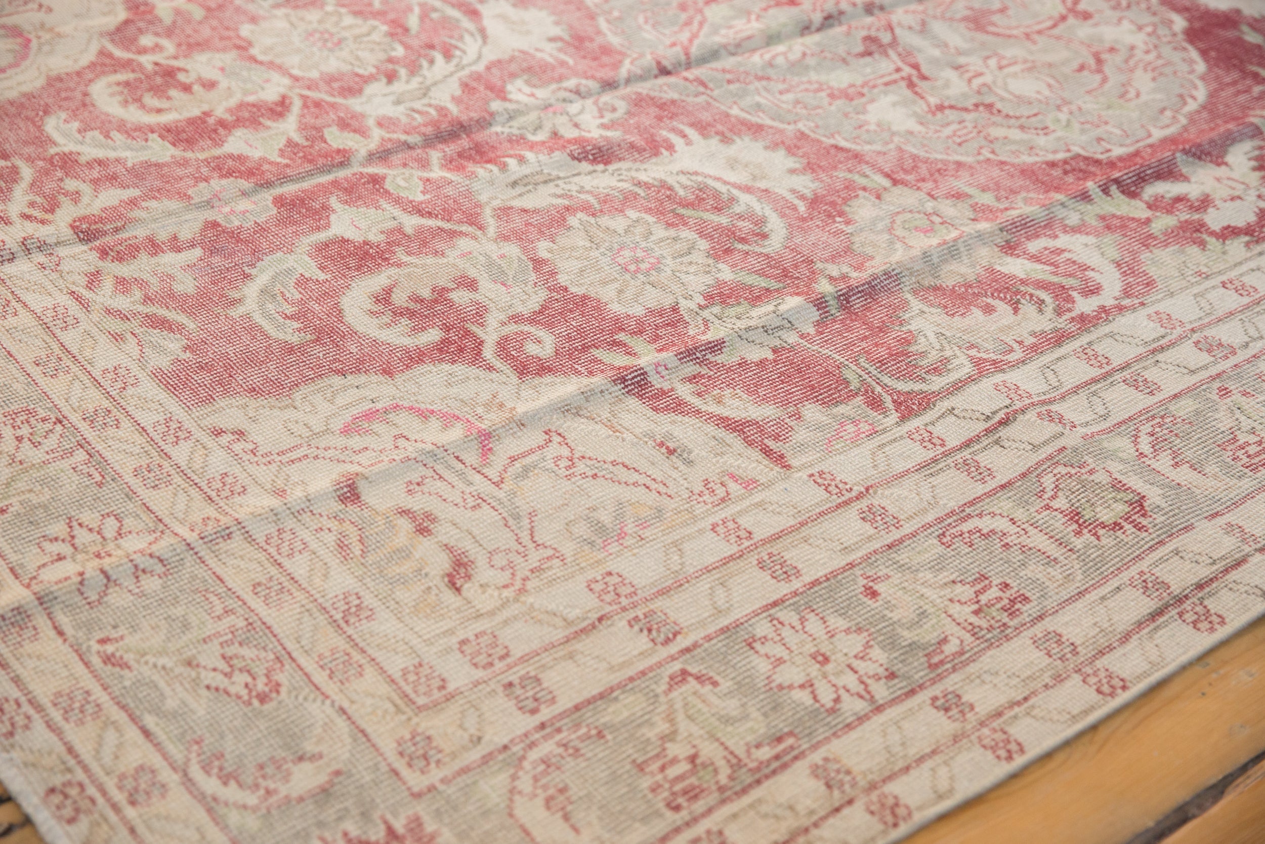 6.5x9 Vintage Distressed Oushak Carpet