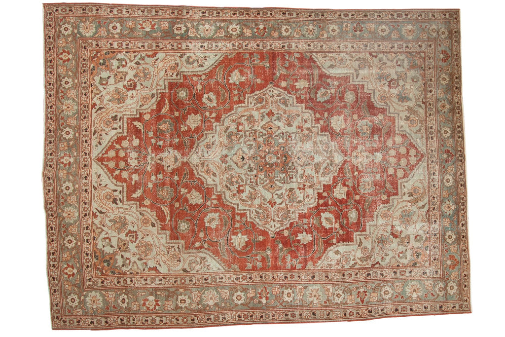 9x11.5 Vintage Distressed Khoy Carpet