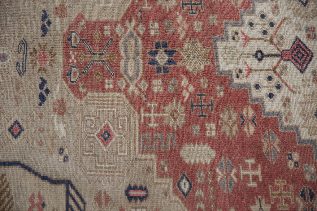 6x9.5 Vintage Distressed Oushak Carpet