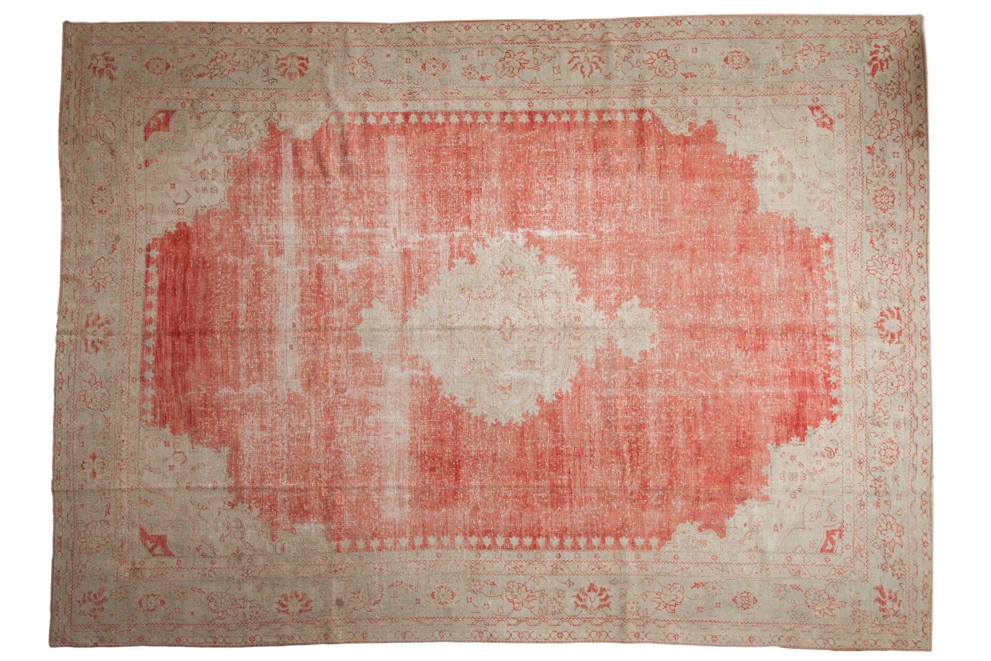 10x14 Vintage Distressed Oushak Carpet