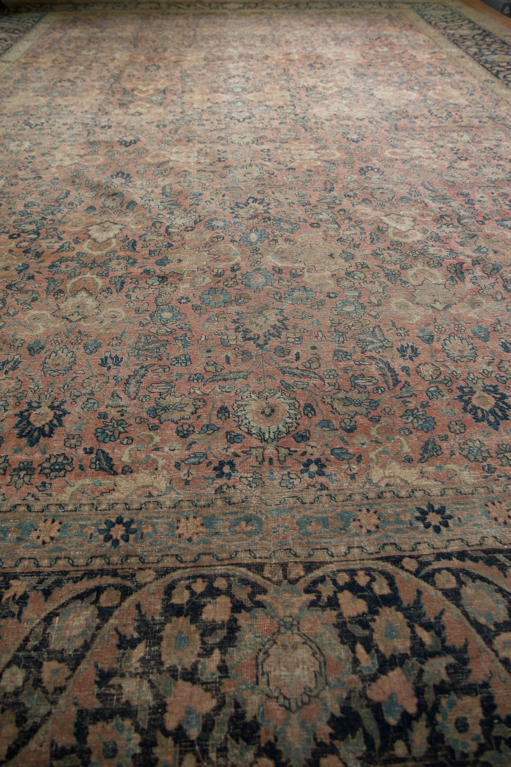 13x18 Vintage Distressed Farahan Sarouk Carpet