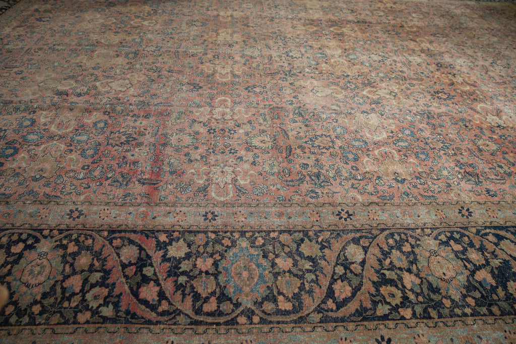 13x18 Vintage Distressed Farahan Sarouk Carpet