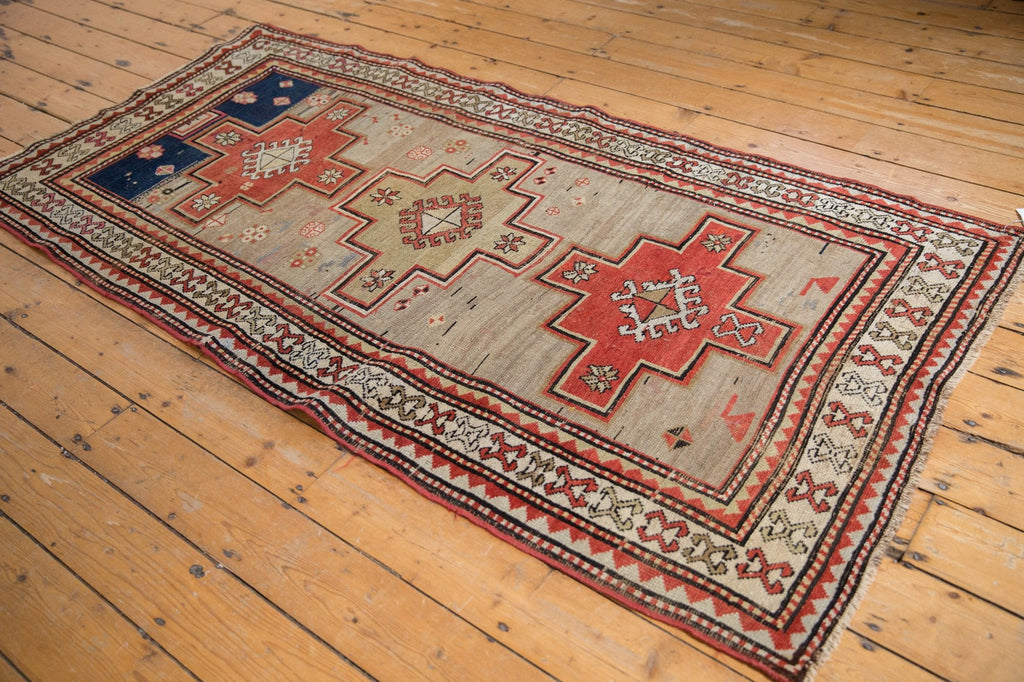 3.5x7.5 Vintage Caucasian Rug Runner