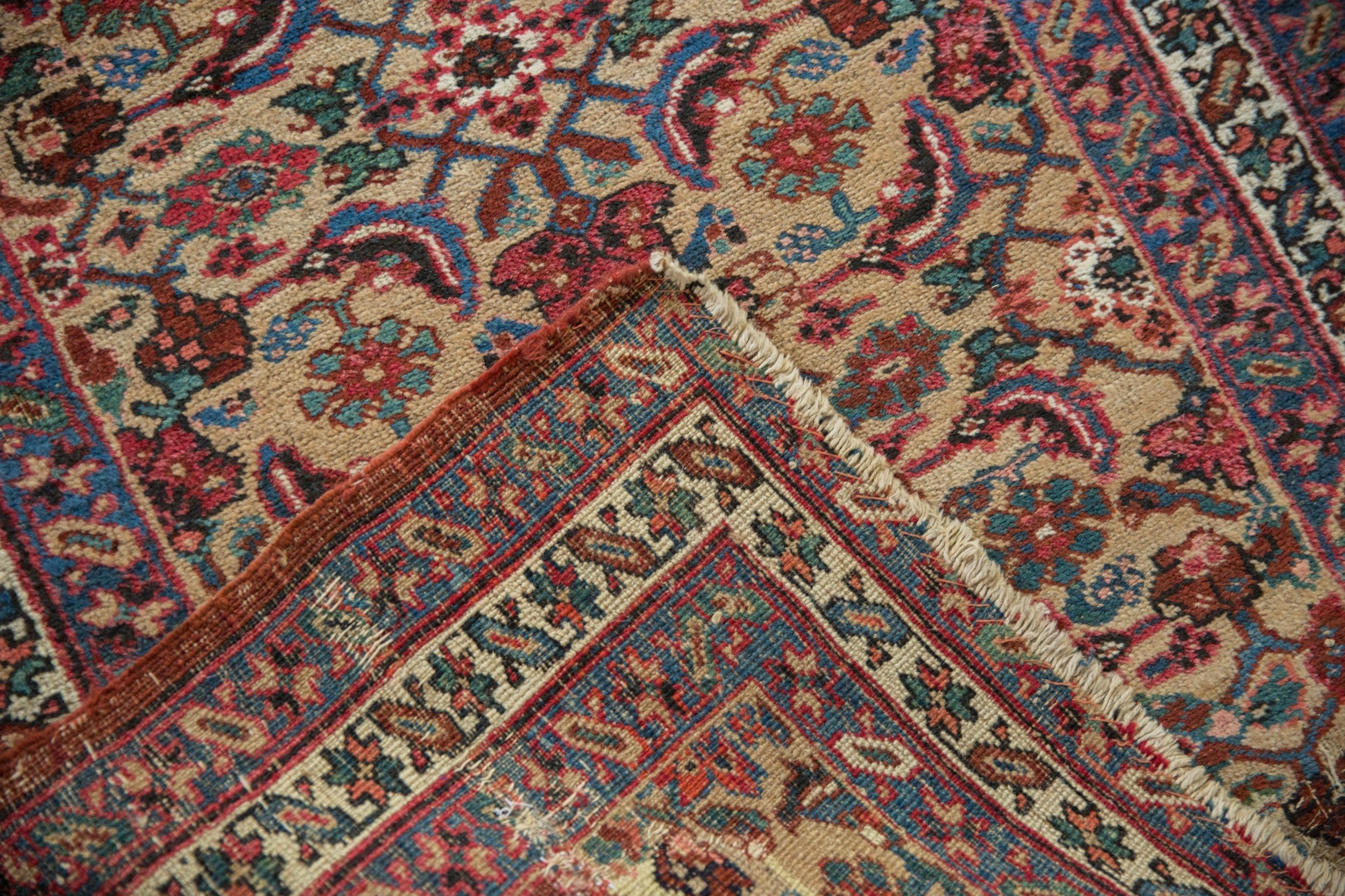 3x14.5 Antique Bijar Rug Runner