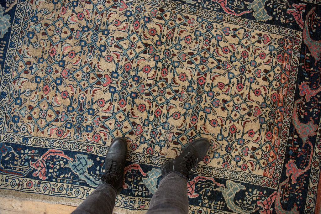 4.5x6.5 Vintage Distressed Bijar Rug