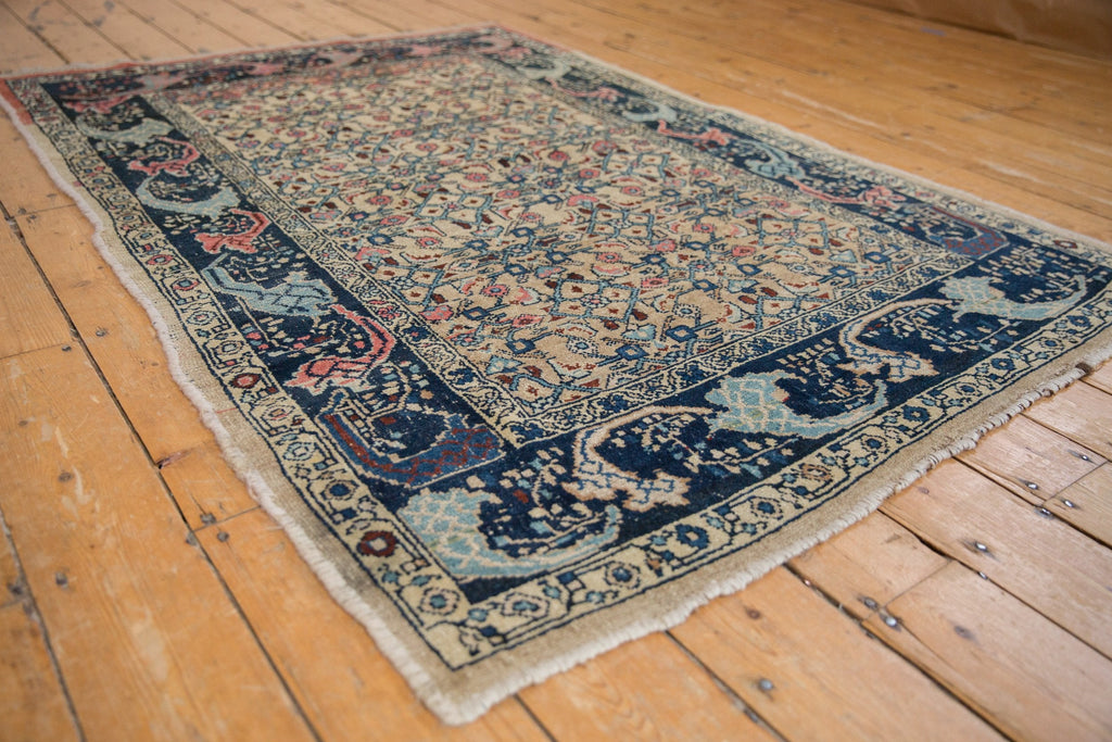 4.5x6.5 Vintage Distressed Bijar Rug