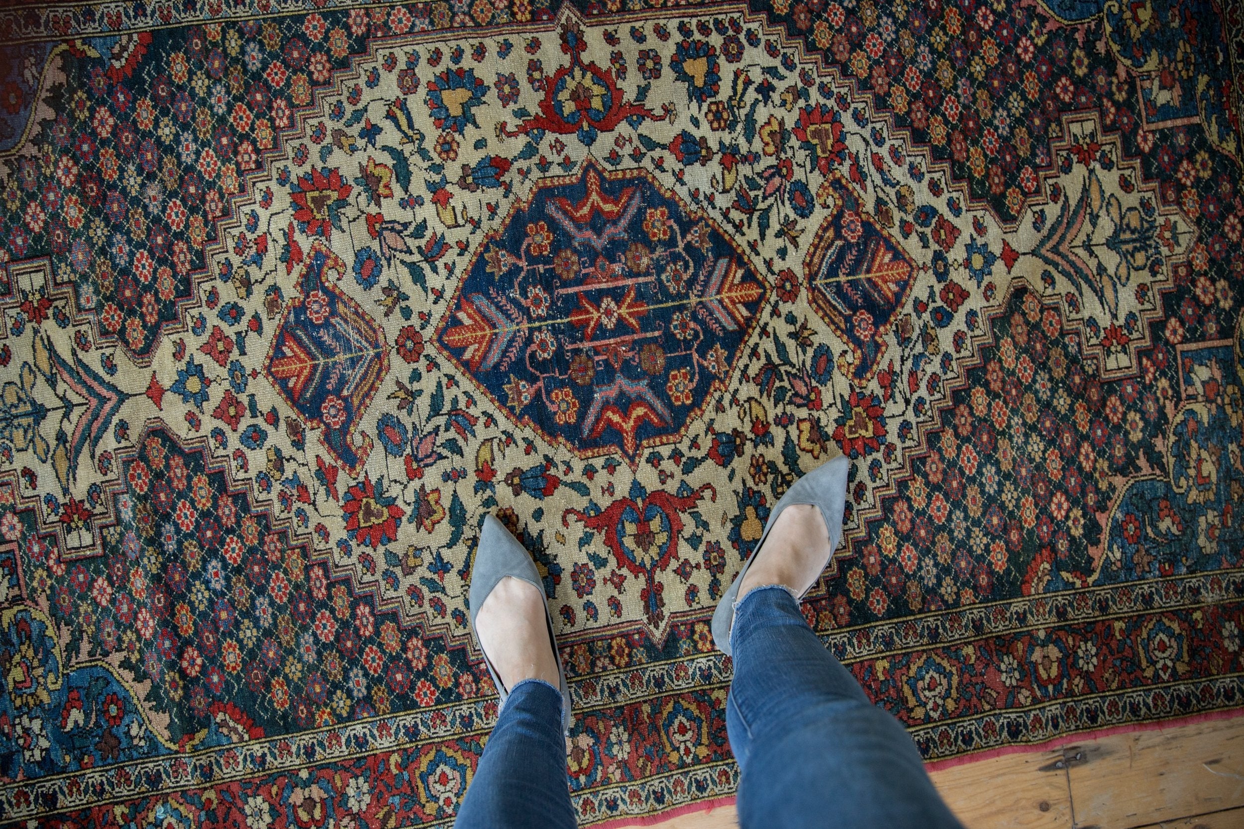 4.5x6.5 Vintage Baktiari Rug