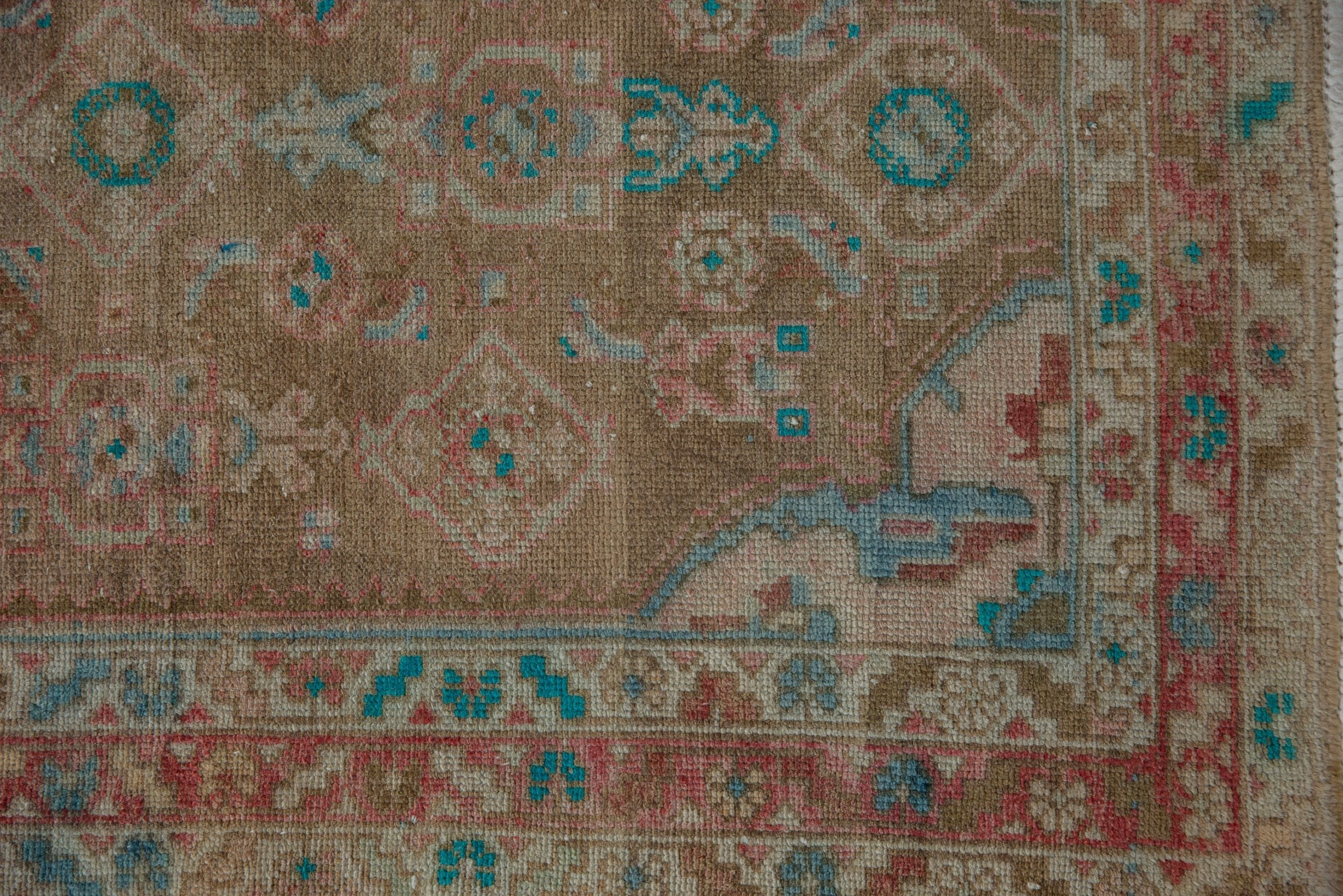 3x16 Vintage Distressed Fragment Hamadan Rug Runner