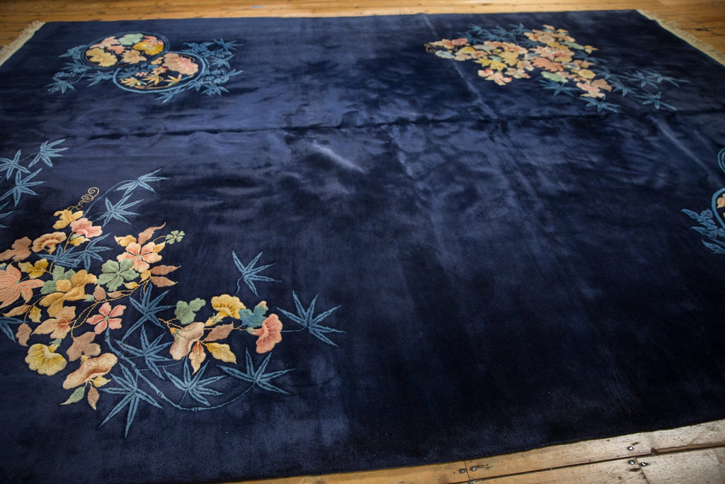 9.5x14 Vintage Nichols Art Deco Carpet
