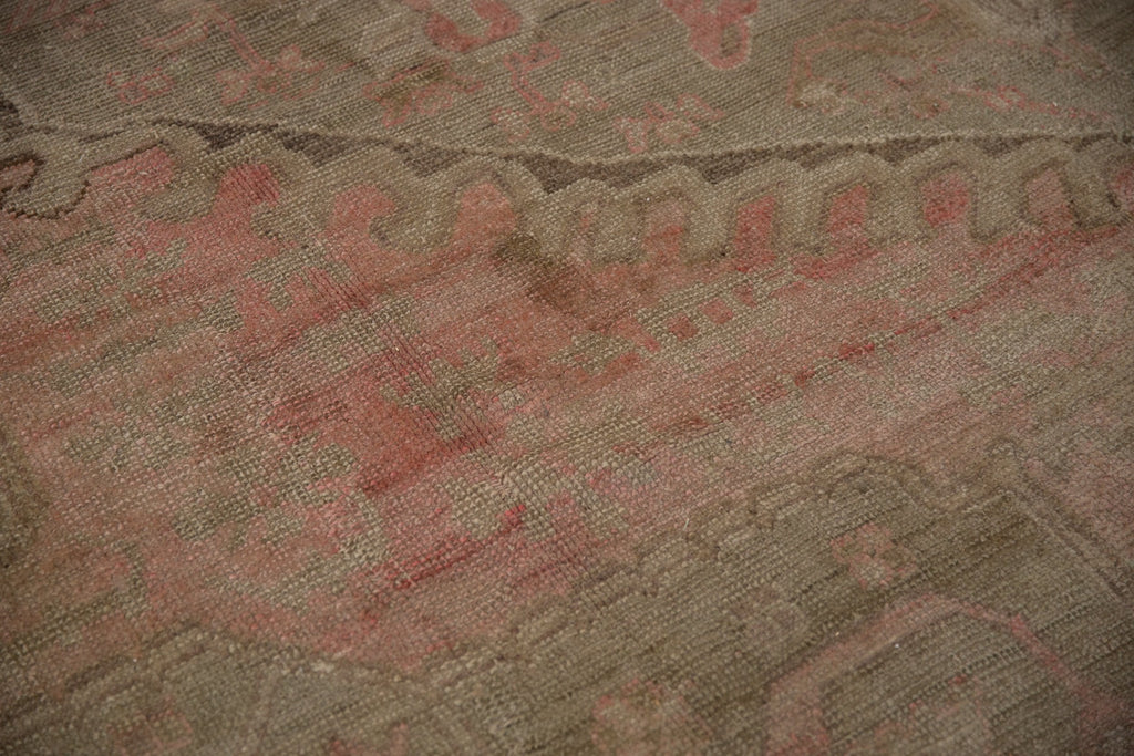 15.5x19.5 Vintage Distressed Oushak Carpet