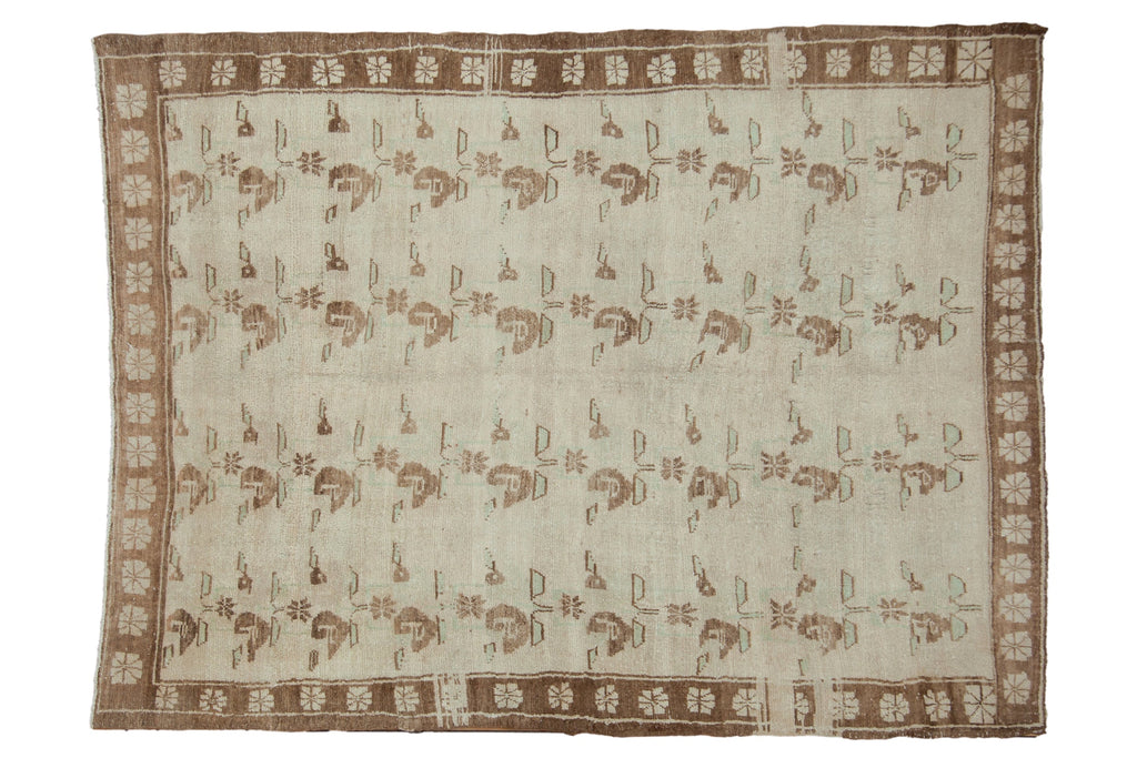 6x8.5 Vintage Distressed Oushak Carpet