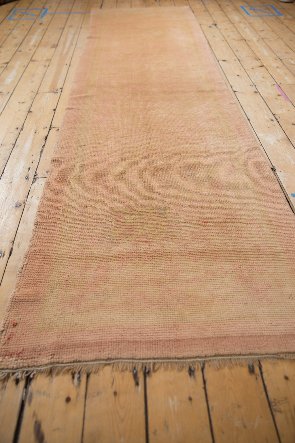 3x11.5 Vintage Distressed Oushak Rug Runner
