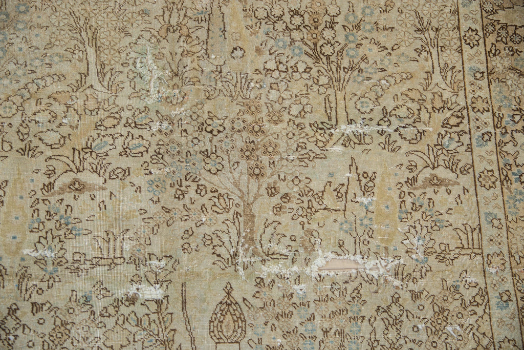 6.5x9.5 Vintage Distressed Tabriz Carpet