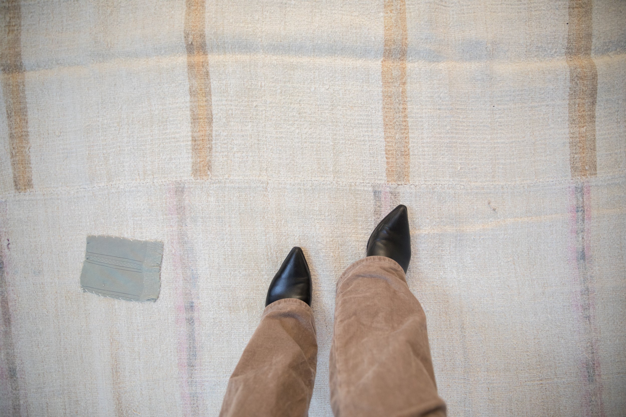 5.5x13.5 Vintage Distressed Hemp Kilim Rug Runner