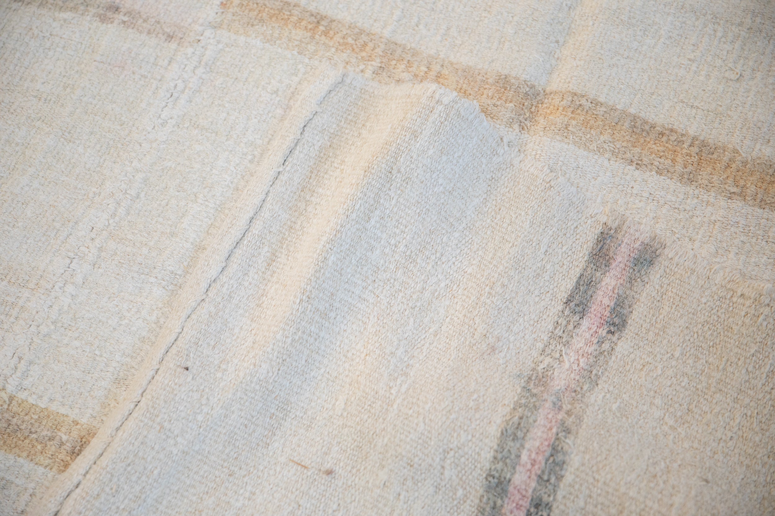 5.5x13.5 Vintage Distressed Hemp Kilim Rug Runner