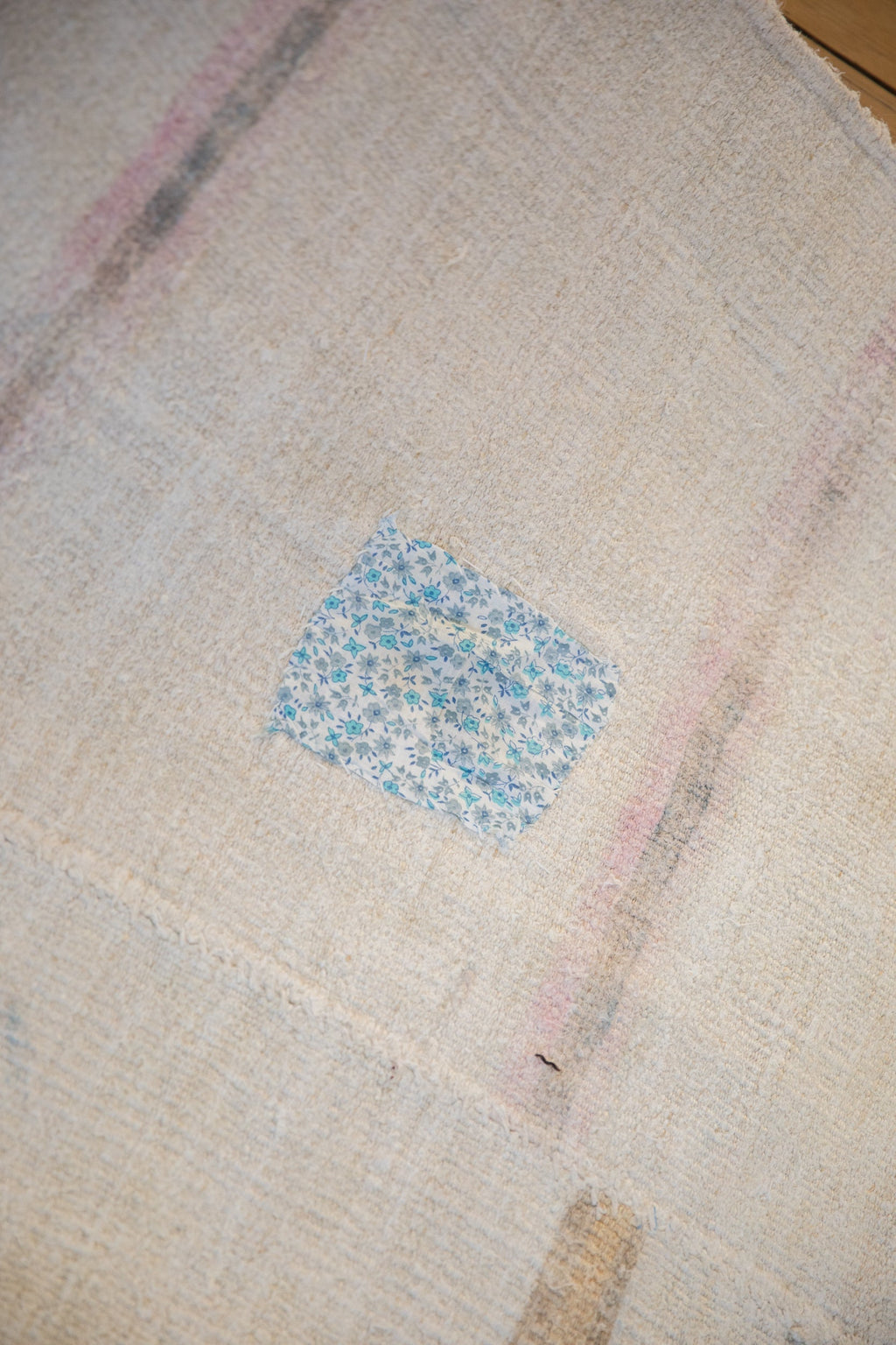 5.5x13.5 Vintage Distressed Hemp Kilim Rug Runner