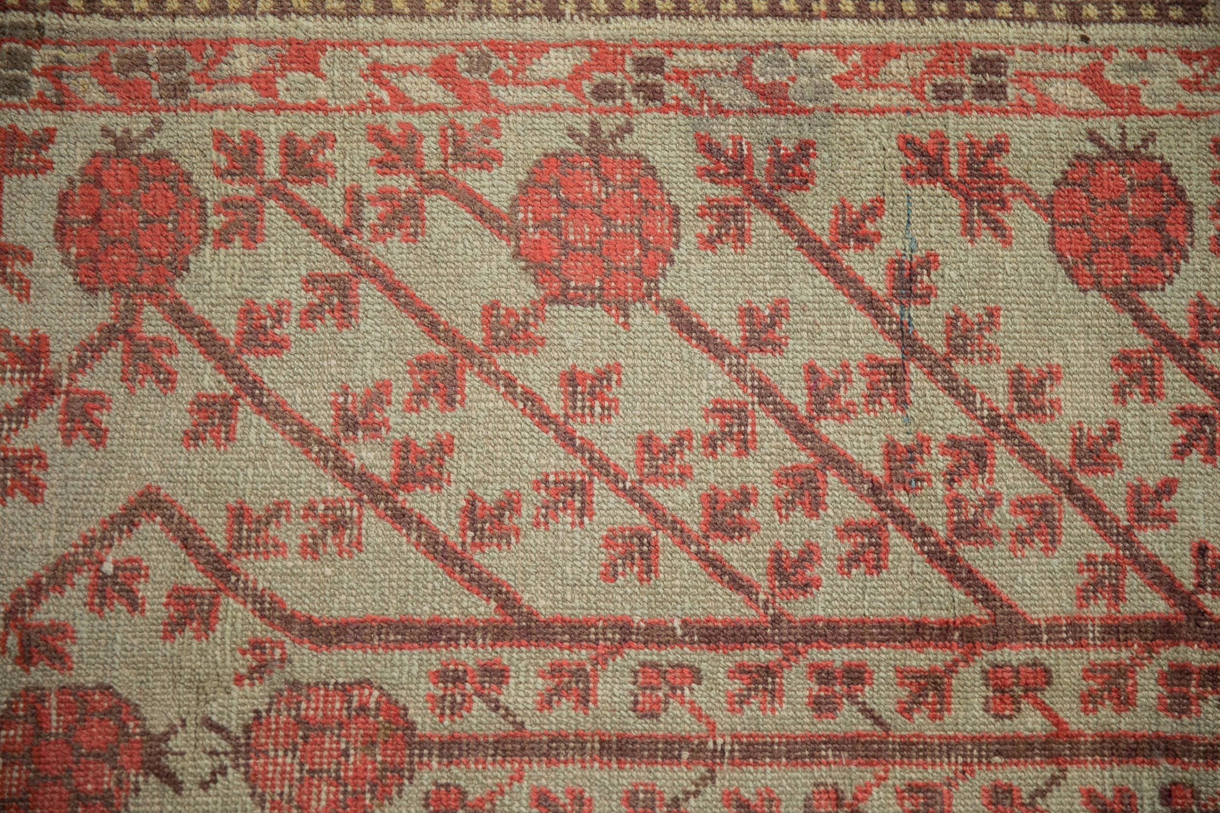4.5x8.5 Antique Distressed Khotan Rug