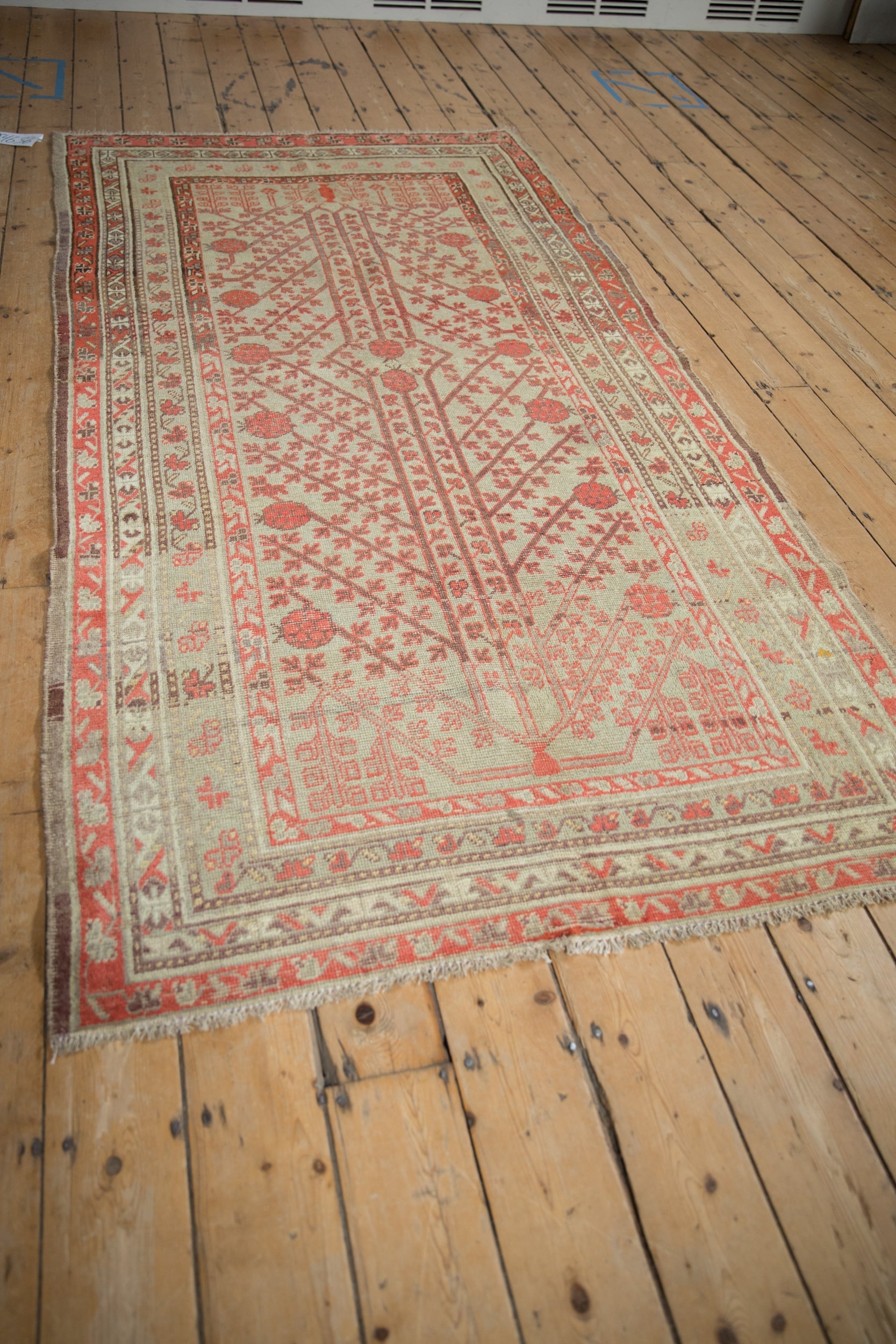 4.5x8.5 Antique Distressed Khotan Rug