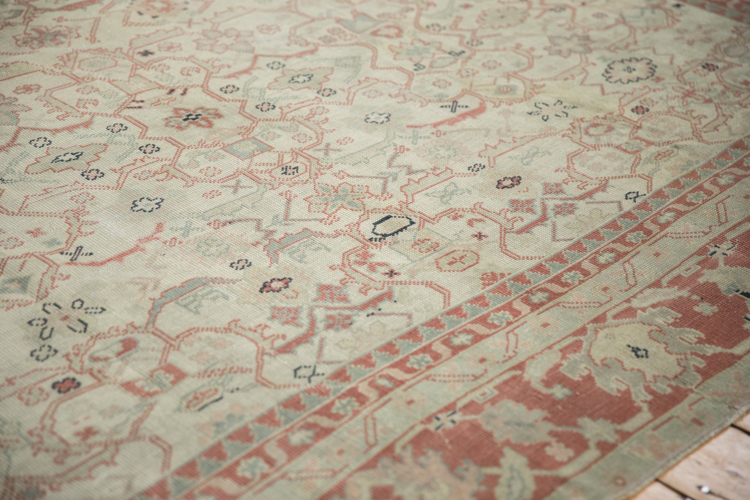 9.5x12.5 Vintage Distressed Anatolian Carpet