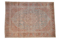 8x11 Vintage Distressed Tabriz Carpet