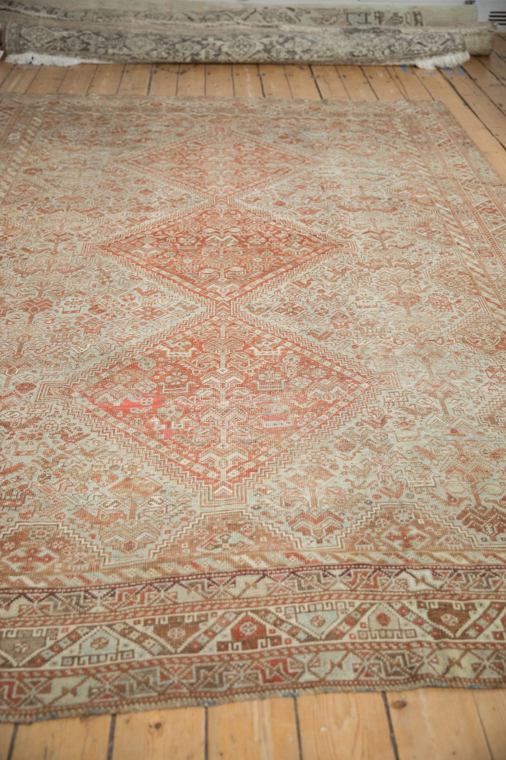 7x10 Vintage Distressed Shiraz Carpet