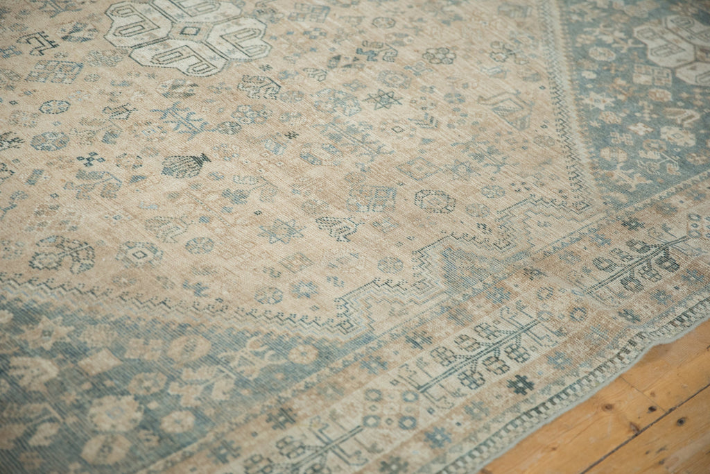 7x10 Vintage Distressed Qashqai Carpet