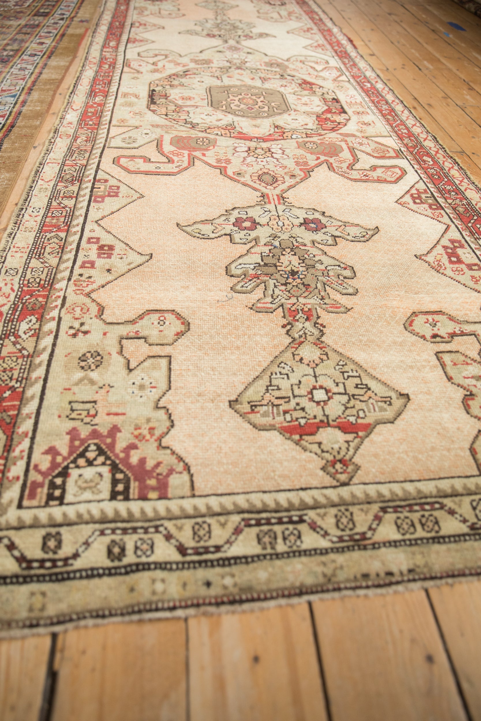 3.5x11 Antique Distressed Karabagh Rug Runner