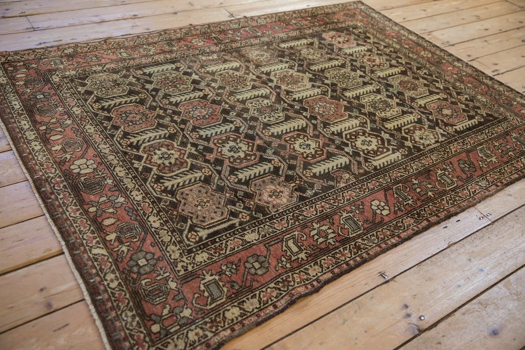 4.5x6 Vintage Distressed Hamadan Rug