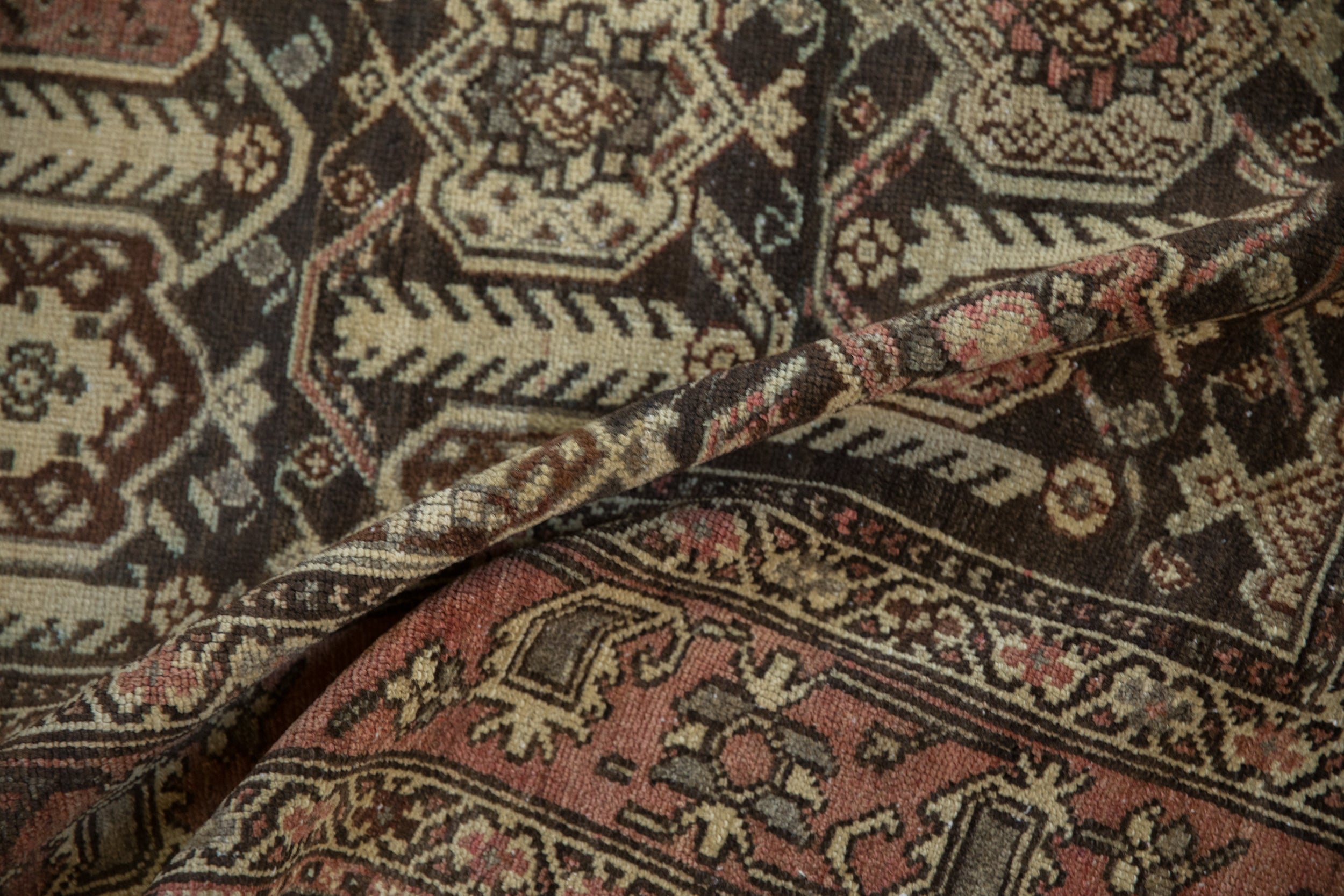 4.5x6 Vintage Distressed Hamadan Rug
