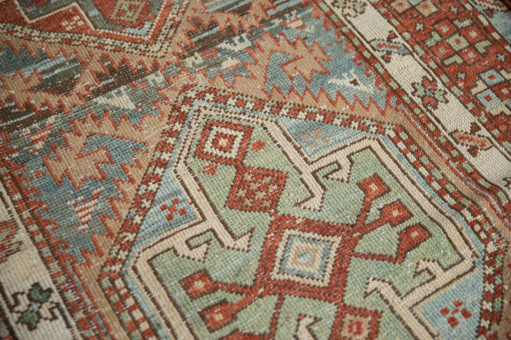 3.5x12.5 Vintage Distressed Karaja Rug Runner