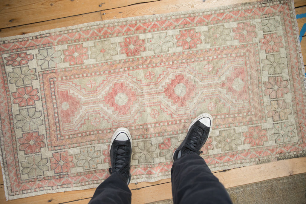 2.5x5 Vintage Distressed Oushak Rug Runner