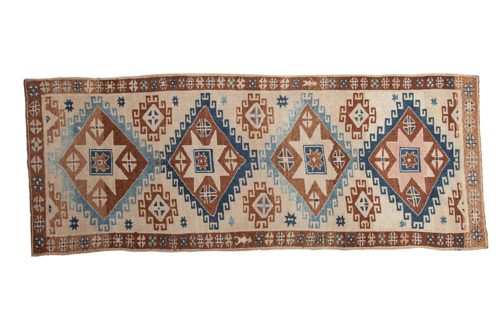 3.5x9.5 Vintage Distressed Kars Rug Runner