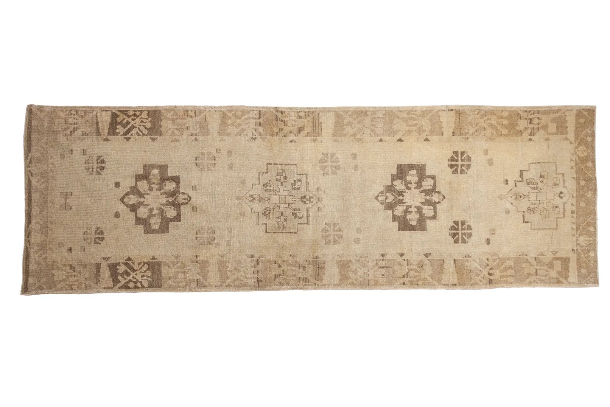 4x11.5 Vintage Distressed Oushak Rug Runner