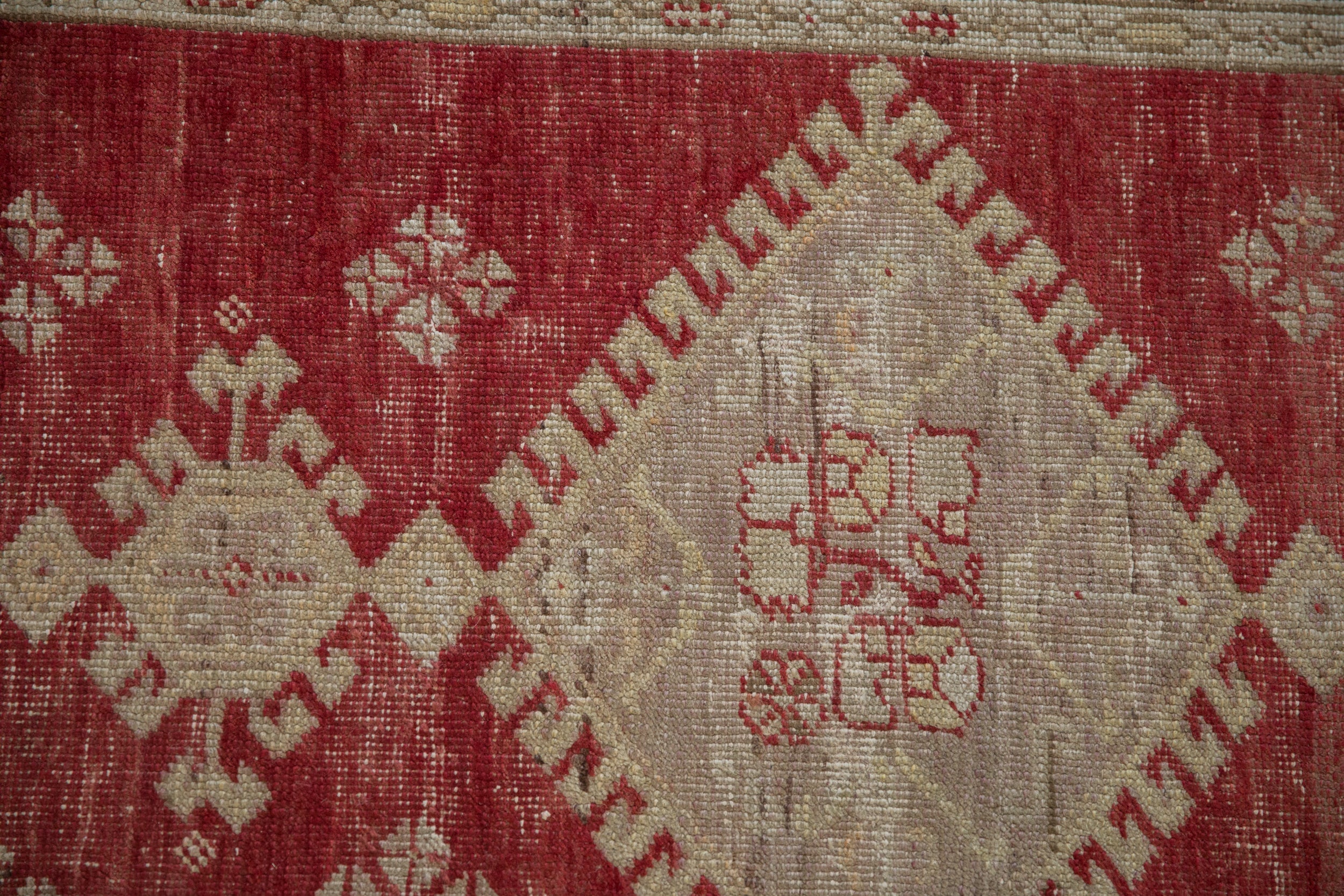 3.5x11 Vintage Distressed Oushak Rug Runner