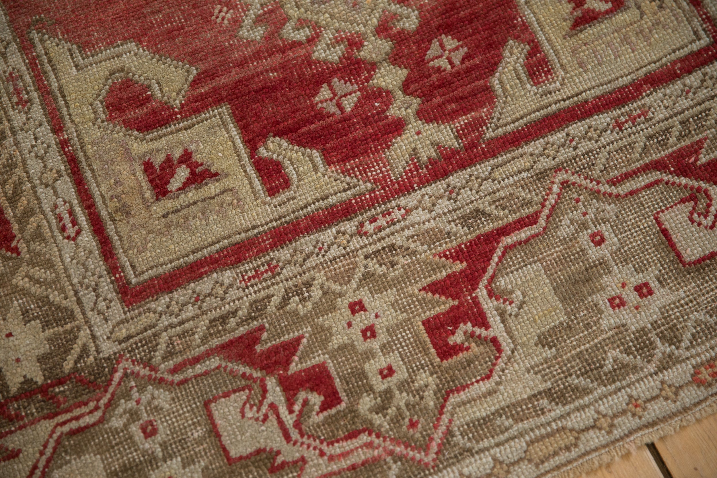 3.5x11 Vintage Distressed Oushak Rug Runner