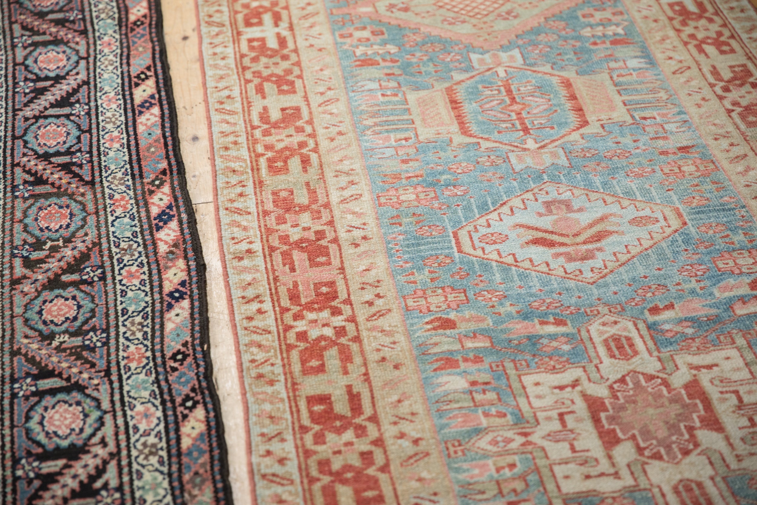 3.5x15 Vintage Distressed Karaja Rug Runner