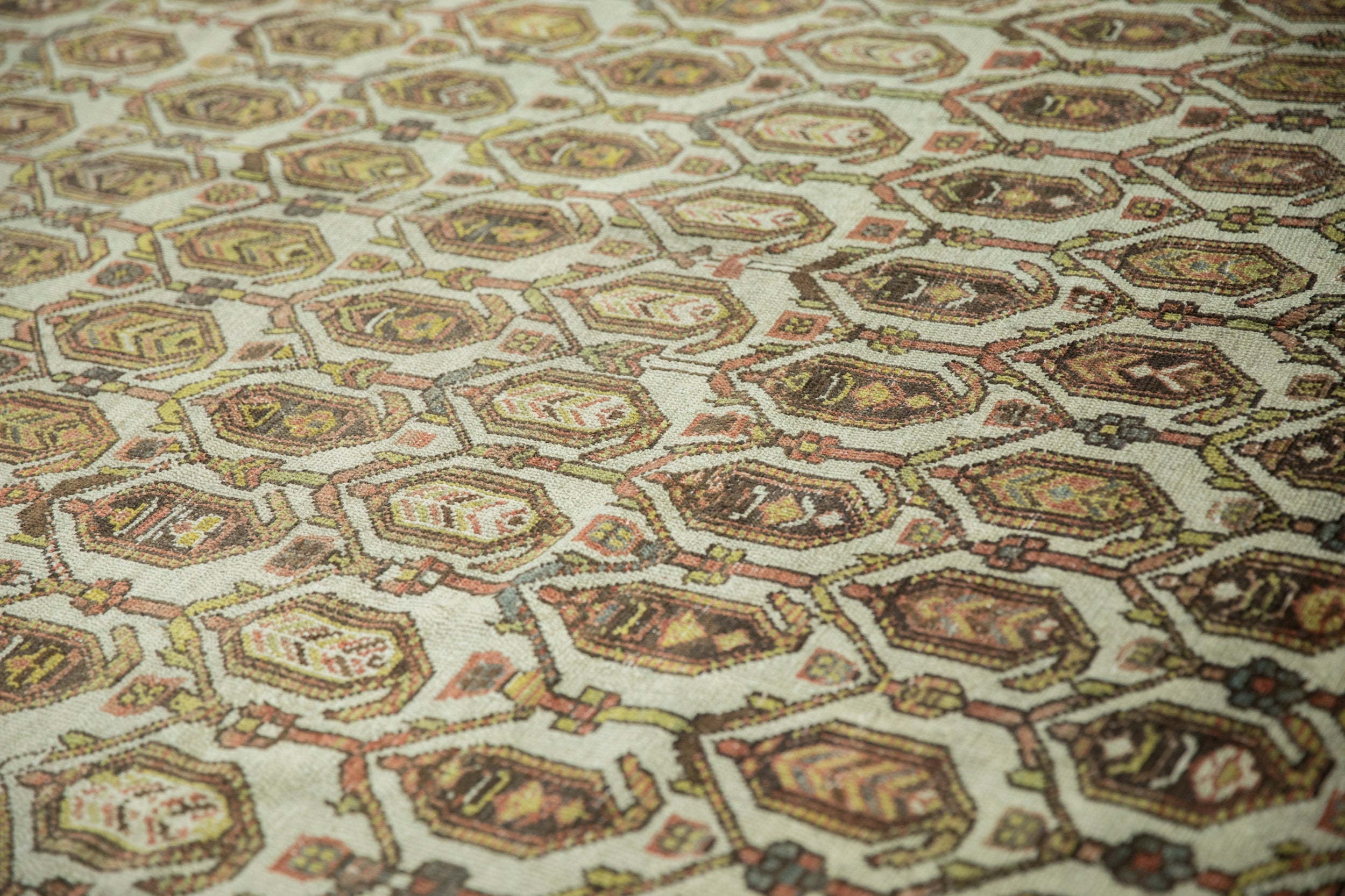 10x15.5 Vintage Distressed Hamadan Carpet