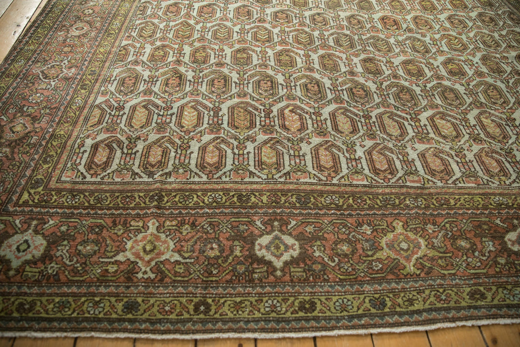 10x15.5 Vintage Distressed Hamadan Carpet
