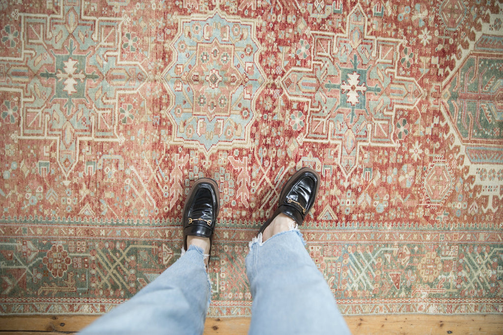 4.5x12 Vintage Distressed Karaja Rug Runner