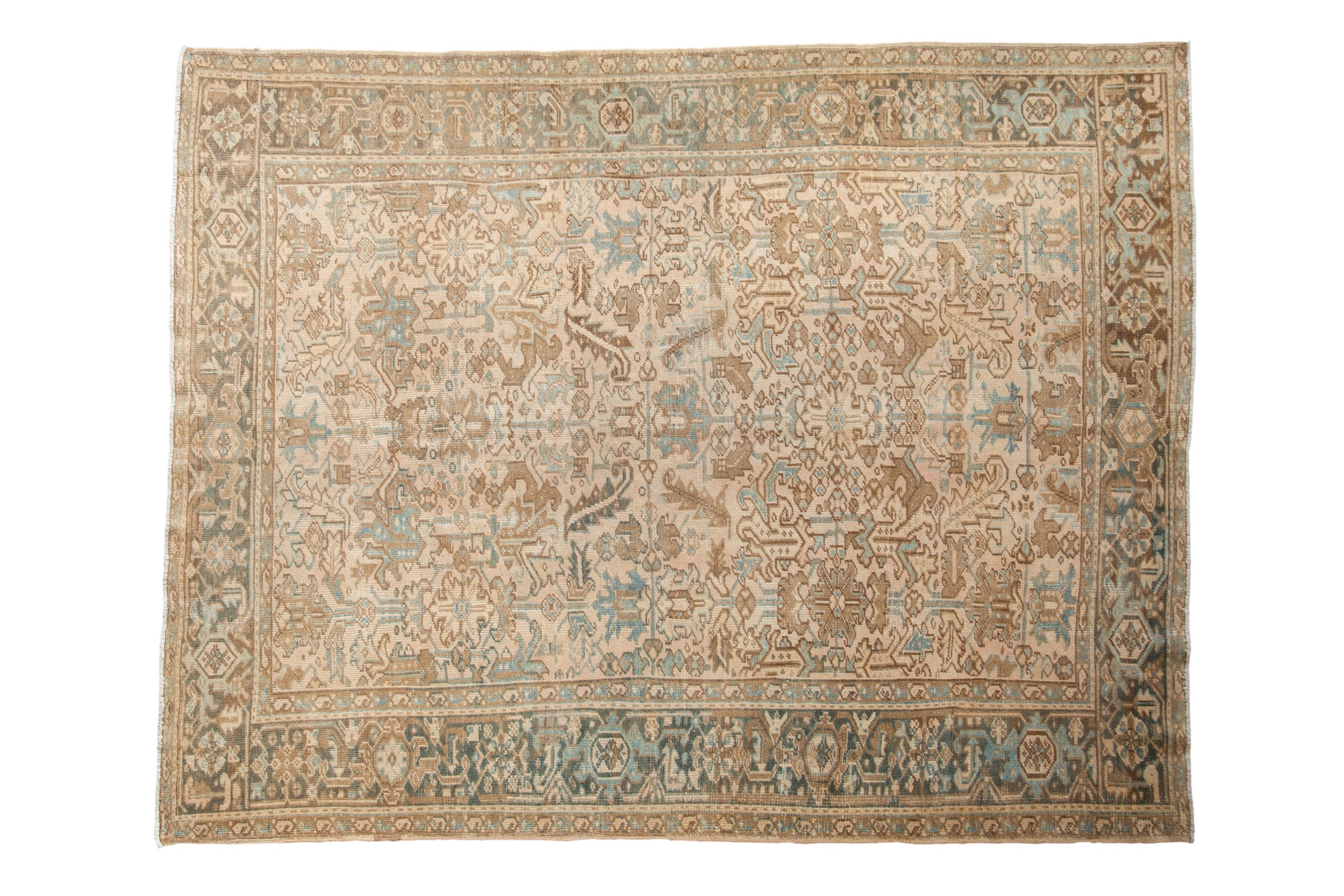 7x9 Vintage Distressed Mehrivan Carpet