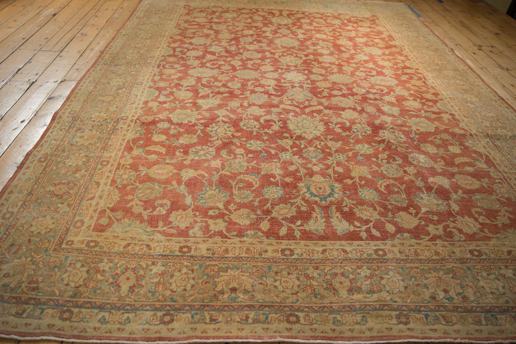8x11 Vintage Distressed Kashan Carpet