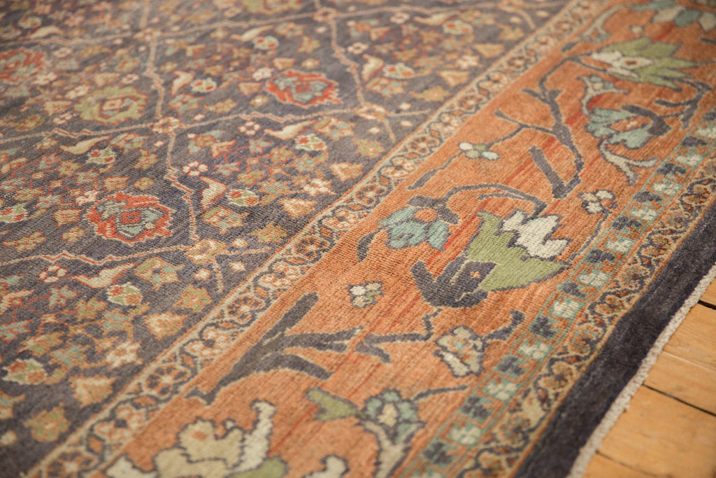 RESERVED 10.5x13.5 Vintage Distressed Mahal Carpet