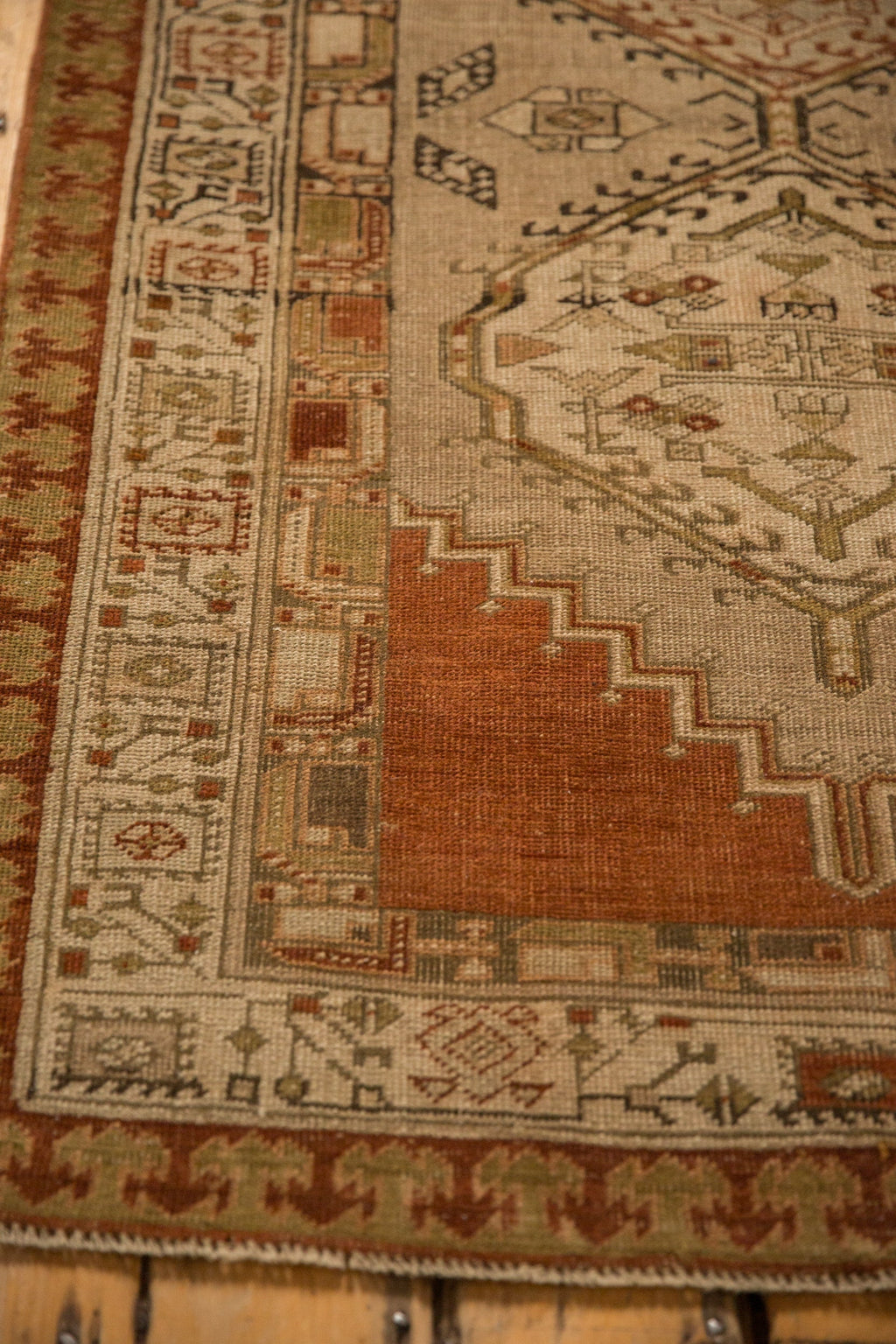 3.5x8.5 Vintage Distressed Serab Rug Runner