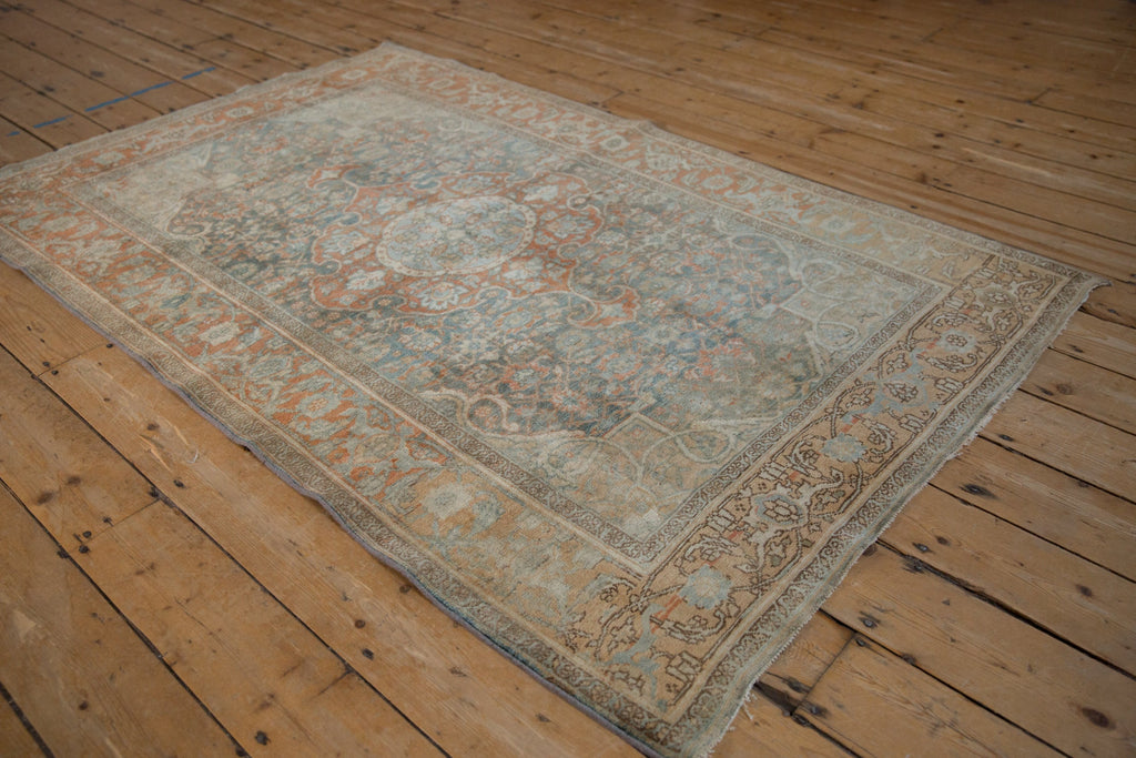 4x6.5 Vintage Distressed Bijar Rug